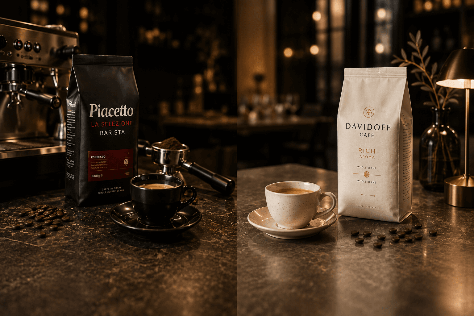 Piacetto vs Davidoff: Ktorá káva je pre vás?