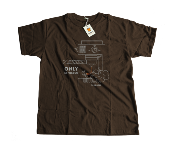 Eurosam branded T-shirt – Only espresso