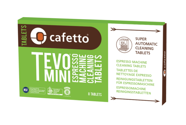 Čistiace tablety CAFETTO TEVO Mini Blister 1 x 8tbl