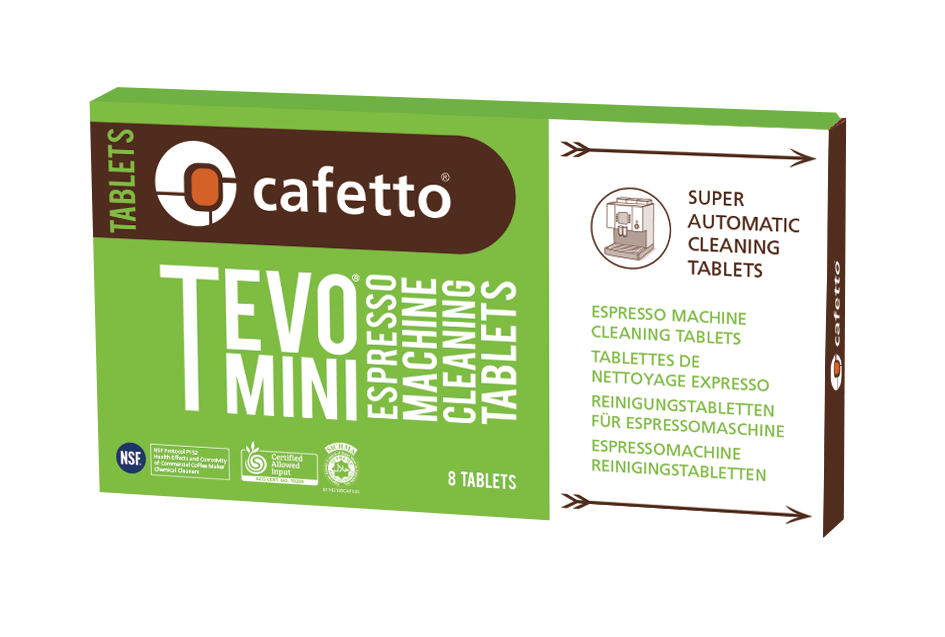 Čistiace tablety CAFETTO TEVO Mini Blister 1 x 8tbl